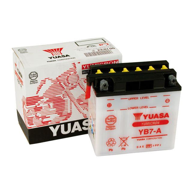 Yuasa Yumicron 12v Lead-Acid Battery Yb7-A. 7ah – 1970–1978 XL Sportster; 1971–1978 FX.…