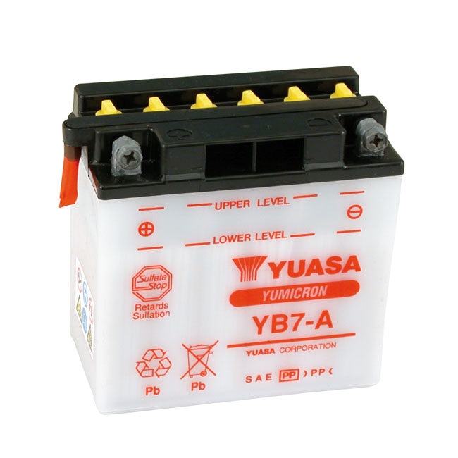 Yuasa Yumicron 12v Lead-Acid Battery Yb7-A. 7ah – 1970–1978 XL Sportster; 1971–1978 FX.…