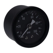 Marshall Oil Pressure Gauge, 0-100 PSI. Black Housing