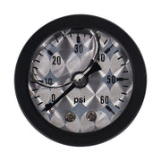 Marshall Oil Pressure Gauge, 0-60 PSI. Black Housing