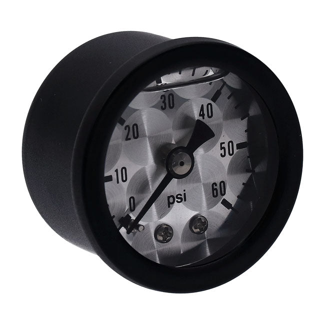 Marshall Oil Pressure Gauge, 0-60 PSI. Black Housing