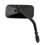 MCS Small Rectangular Mirror. Short Stem, Black – 65-UP H-D