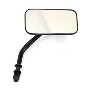 MCS Small Rectangular Mirror. Short Stem, Black – 65-UP H-D