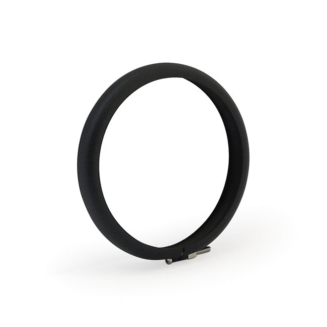 MCS Bates Style Headlamp Trim Ring. 4-1/2". Black Wrinkle