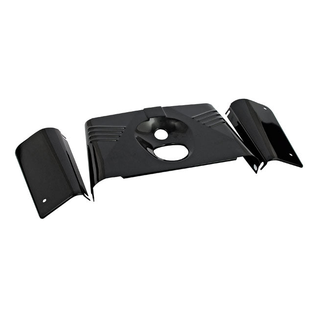 MCS Fork Panel Kit 3-Piece. Ribbed. Gloss Black – 1986–2017 FLST/C; FLSTF/B/BS; FLS/S…