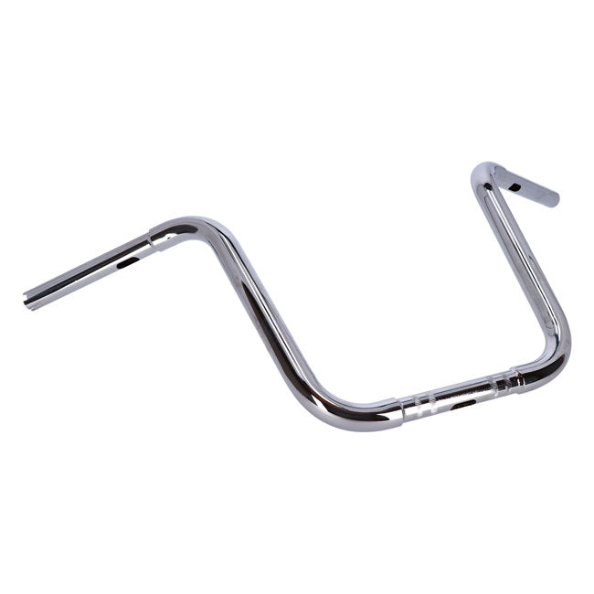 MCS 1-1/4" Buffalo Apehangers, 14" High, Chrome – 1982–2022 H-D with 1" I.D. Risers