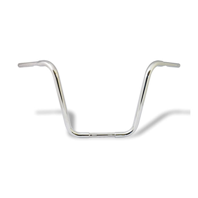 MCS 1-1/4" Buffalo Apehangers, 16" High, Chrome – 1982–2022 H-D with 1" I.D. Risers