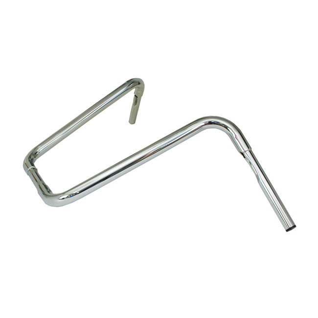 MCS 1-1/4" Buffalo Apehangers, 18" High, Chrome – 1982–2022 H-D with 1" I.D. Risers