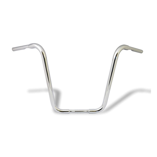 MCS 1-1/4" Buffalo Apehangers, 18" High, Chrome – 1982–2022 H-D with 1" I.D. Risers