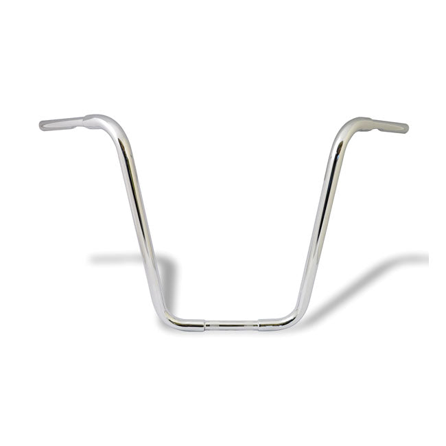 MCS 1-1/4" Buffalo Apehangers, 20" High, Chrome – 1982–2022 H-D with 1" I.D. Risers