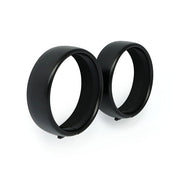 MCS Recessed Trim Rings. 4.5" Spotlamp. Satin Lack – 1962–2025 H-D with Passing Lamp Kit