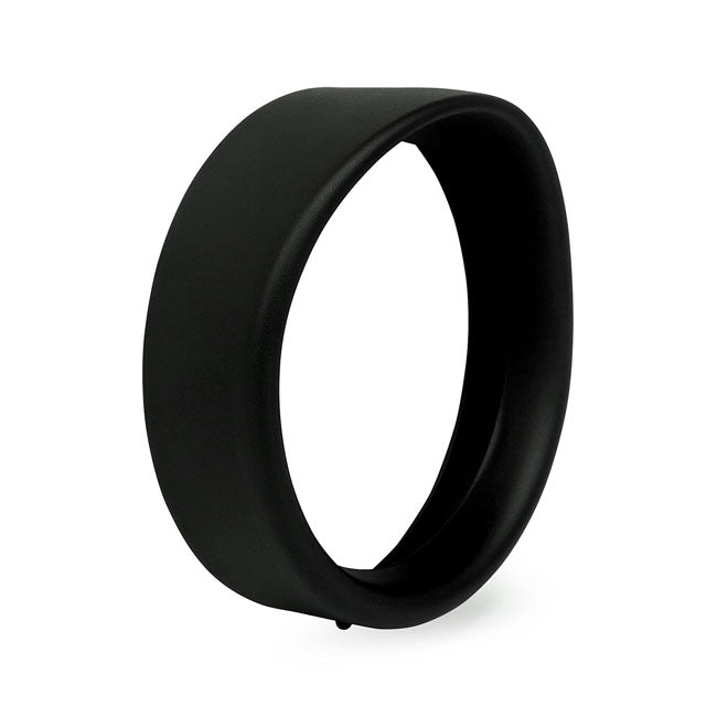 MCS Recessed Trim Ring with Visor. 7" Headlamp. Black Wrinkle – 1994–2017 FLS/S/TF/TFB/TFBS; FLSTN…