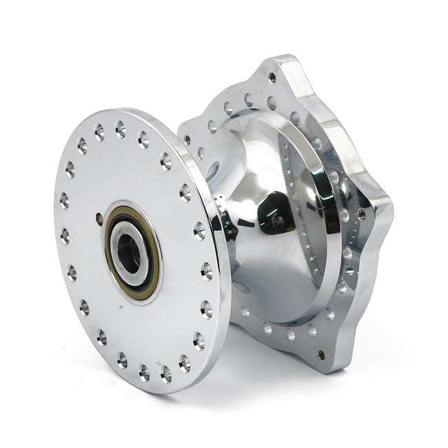 MCS Chrome Plated Alu Hub Assy – 1974–1977 XL Sportster