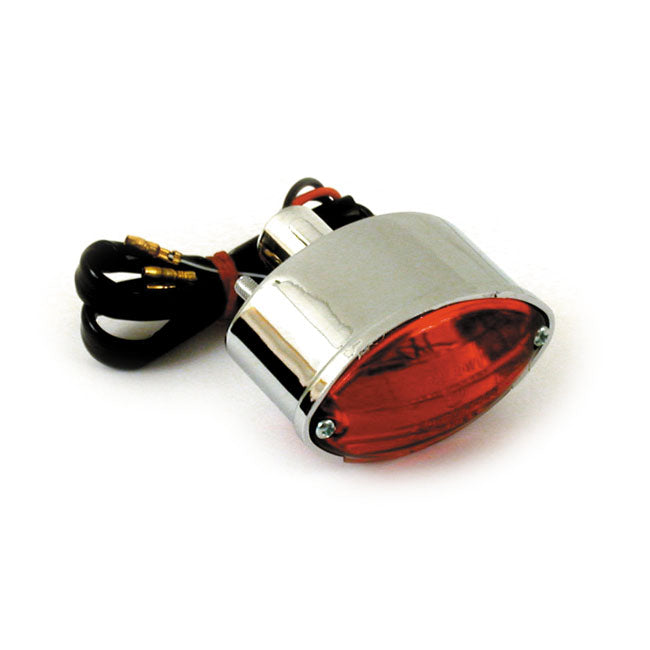 MCS Mini Cateye Taillight. Chrome – Universal