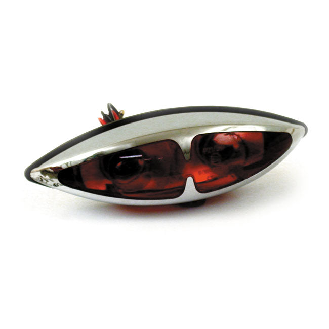 MCS L.A. Taillight. Dual Bulb. Chrome – Universal