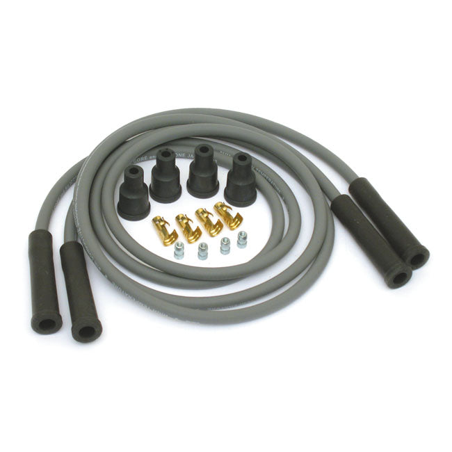 Dynatek Univ. 8mm Spark Plug Wire Set. Gray – Universal for Pre-1999 Style Coil