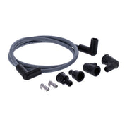 Dynatek Univ. 8mm Spark Plug Wire Set, 90° Plug Boot. Gray – Universal for Pre-1999 Style Coil