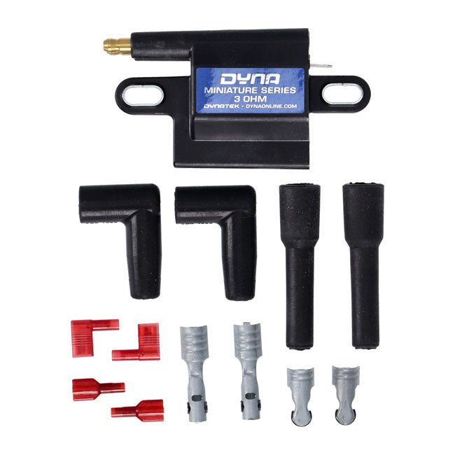 Dynatek Dyna Miniature Coil. Dual Tower, 12V, 3 Ohm – 1965–1999 Big Twin; 1965–2003 XL…