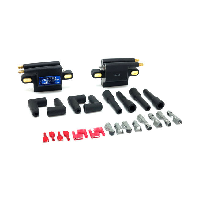 Dynatek Dyna Miniature Coil Set. Dual Tower, 12V, 0.5 Ohm – 1999–2017 Twin Cam Models in Custom…