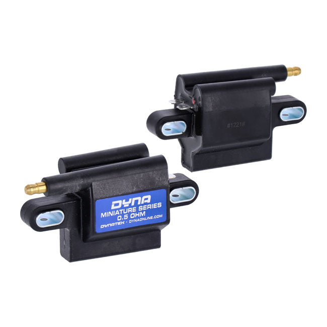 Dynatek Dyna Miniature Coil Set. Single Tower, 12v, 0.5 Ohm – 1999–2017 Twin Cam Models in Custom…
