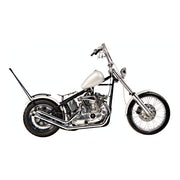 Paughco Upswept Drag Pipes. Gooseneck. Chrome – 1957–1985 XL Sportster with Rigid Frame