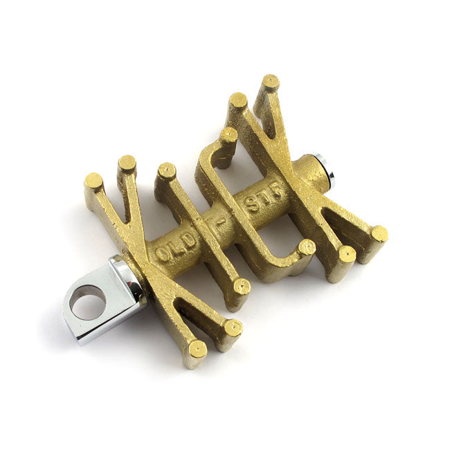 Paughco ''Old STF'' Brass Kick Pedal. Clear – Most H-D Models