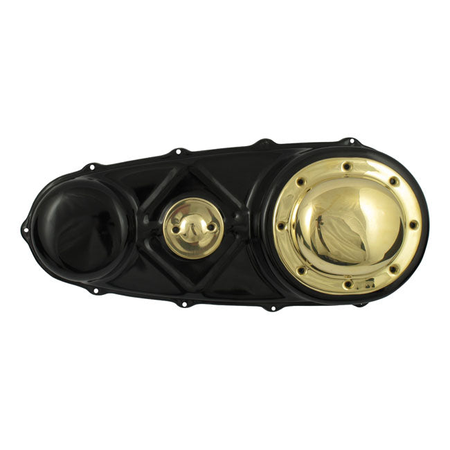 Paughco Derby Cover. Plain. Polished Brass – 1936–1964 Big Twin