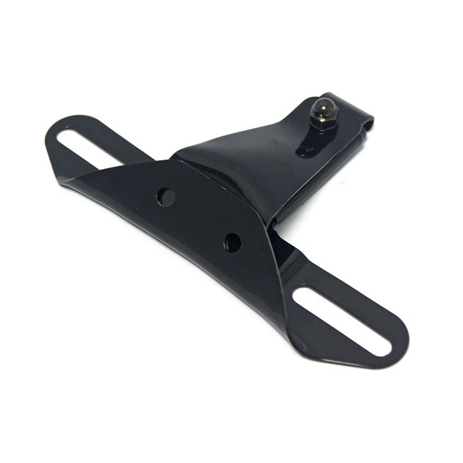 MCS License Plate Bracket OEM Style, 2-Hole. Black – OEM 59995-55A – 1955–1972 H-D