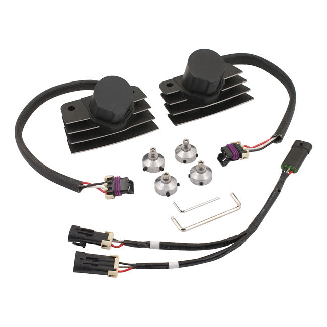 Accel Stealth Cop super coil kit short. Black 99-08 FLT/Touring
