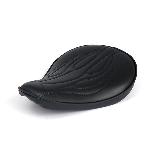 MCS Fitzz, Custom Solo Seat. Black Flame. Small. 4Cm Thick – Universal