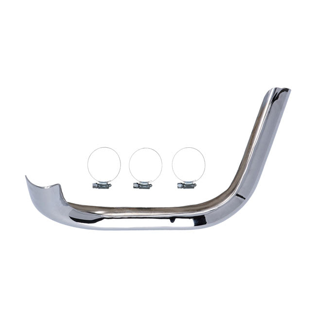 Paughco Heatshield Rear Left Header – 1966–1984 FL; FLH SHOVEL