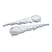 MCS Saddlebag Trim, Speed Ball Wings. Stainless