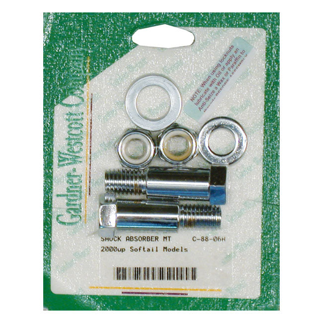Gardner-Westcott Softail Shock Bolt Kit – 2000–2017 Softail