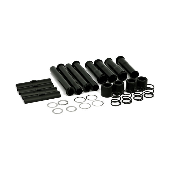 MCS Complete Evo B.T. Pushrod Cover Kit. Black – 1984–1999 Evo Big Twin