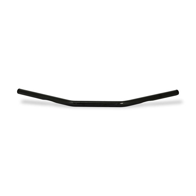 MCS Drag Bar 28" Wide 1" Gloss Black – 1982–2022 H-D with 1" I.D. Risers