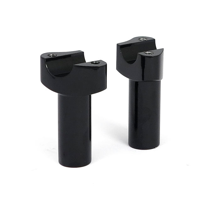 MCS Forged Aluminum Risers Straight, 3-1/2" Rise. Black