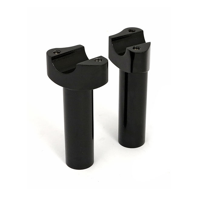 MCS Forged Aluminum Risers Straight, 4-1/2" Rise. Black