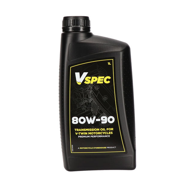 Vspec 80W90 (Mineral) Transmission Oil. 1 Liter Bottle – 1936–2026 All Big Twin