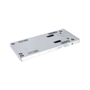 MCS 4-Speed Transmission Mount Plate. Adjustable. Chrome – 1936–1986 4-Speed Big Twin