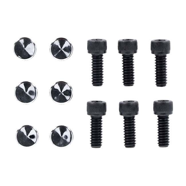 MCS Smoothtopps, Push-on Bolt & Cover Kit. Chrome – 2004–2022 XL Sportster