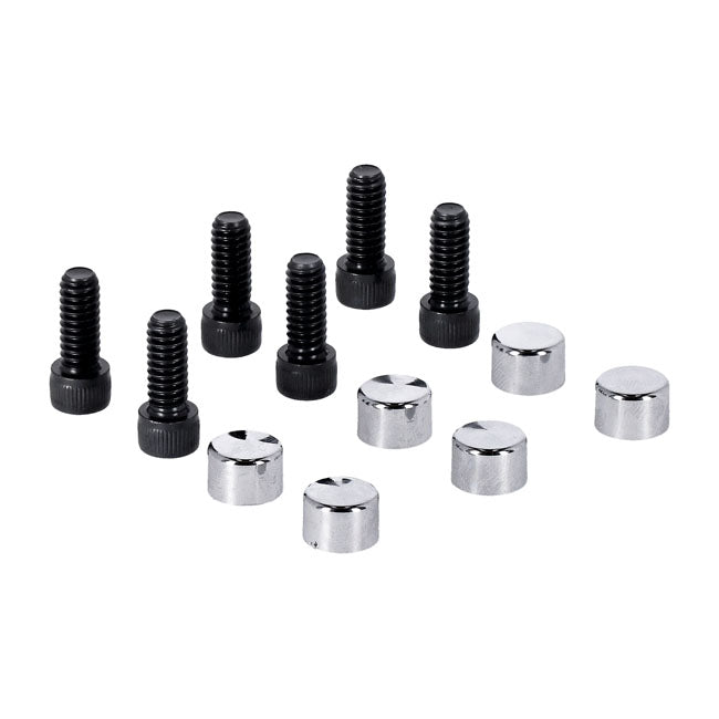 MCS Smoothtopps, Push-On Bolt & Cover Kit. Chrome – 2004–2022 XL Sportster