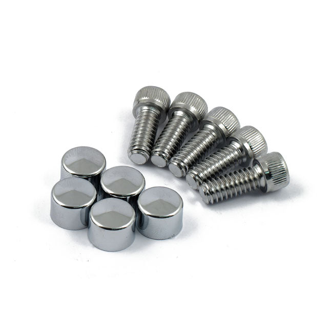 MCS SmoothTopps, Bolt & Cover Kit. Chrome – 1999–2026 Softail; 1999–2017 Dyna…