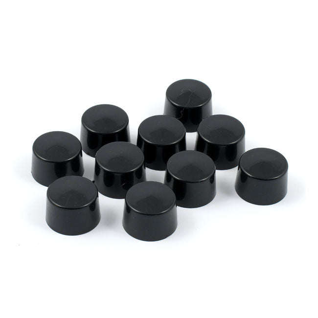 MCS Smoothtopps, Push-on Bolt Cover Set. Black – 00-UP REAR BRAKE CALIPER