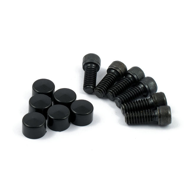 MCS Smoothtopps, Push-on Bolt & Cover Kit. Black – 2004–2022 XL Sportster