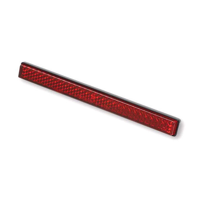 MCS Universal B-Seen Reflector. Rectangular. 123x13mm. Red