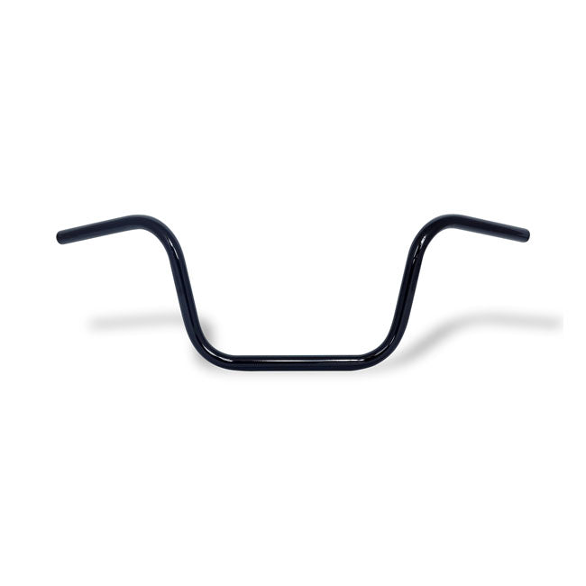 MCS Apehanger Handlebar, 10" Rise, 1" Black – Pre-81 H-D with 1" I.D. Risers