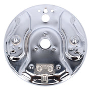 MCS Rear Hydraulic Brake Backing Plate, Chrome – 1958–1962 Big Twin