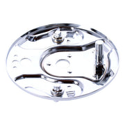 MCS Rear Hydraulic Brake Backing Plate, Chrome – 1958–1962 Big Twin