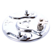 MCS Rear Hydraulic Brake Backing Plate, Chrome – 1958–1962 Big Twin