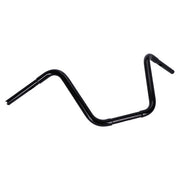 MCS 1-1/4" Buffalo Apehangers, 16" High, Black – 1982–2022 H-D with 1" I.D. Risers